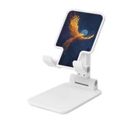 Woshuwo Phoenix Soaring Ancient Moonlit Sky Support pliable pour téléphone portable à angle réglable en hauteur Compatible avec tous les smartphones Blanc