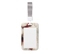 Woshuwo Porte-badge classique en plastique rigide avec tête de Père Noël pour infirmières et bureau
