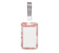 Woshuwo Porte-badge coulissant de luxe en plastique rigide couleur or rose doré pour infirmières et bureau