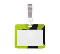 Woshuwo Porte-badge coulissant en forme de silhouette de sorcière en plastique rigide pour cartes de travail pour infirmières et bureau