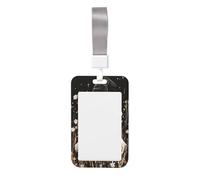 Woshuwo Porte-badge coulissant en plastique rigide avec chapeau de sorcière, motif fantôme portant un chapeau de sorcière, pour infirmières, bureau