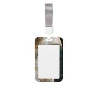 Woshuwo Porte-badge coulissant en plastique rigide avec œil de renne pour infirmières ou bureau