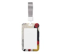 Woshuwo Porte-badge coulissant en plastique rigide avec inscription « Black Lady Reading A Book » - Pour infirmières et bureau