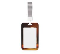 Woshuwo Porte-badge coulissant en plastique rigide avec inscription Family of Cute Ghosts and Pumpkins