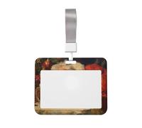 Woshuwo Porte-badge coulissant en plastique rigide avec inscription « Santa Claus is Sleeping On The Table » pour infirmières et bureau