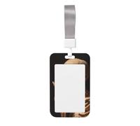 Woshuwo Porte-badge coulissant en plastique rigide avec inscription « Skeleton Making The Peace » - Pour infirmières et bureaux