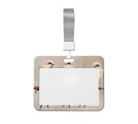 Woshuwo Porte-badge coulissant en plastique rigide avec inscription « Three Birds on a Barbed Wir » - Pour infirmières et bureaux