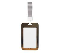 Woshuwo Porte-badge coulissant en plastique rigide avec inscription « Two Ghosts Sitting Campfire Roasting » pour infirmières et bureau