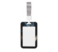 Woshuwo Porte-badge coulissant en plastique rigide avec motif dragon antique pour cartes de travail, porte-nom pour infirmières et bureau