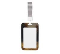 Woshuwo Porte-badge coulissant en plastique rigide avec motif fantôme dans un champ ouvert - Pour infirmières et bureau