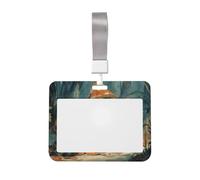 Woshuwo Porte-badge coulissant en plastique rigide avec trois chapeaux de fantômes mignons en forme de champignon pour infirmières et bureau