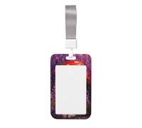 Woshuwo Porte-badge coulissant en plastique rigide en forme de maison champignon fantaisiste pour cartes de travail pour infirmières et bureau