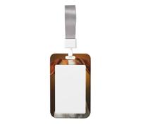 Woshuwo Porte-badge coulissant en plastique rigide pour badge d'identification de petit chien pour infirmières et bureau