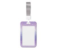 Woshuwo Porte-badge coulissant en plastique rigide pour carte de travail, porte-badge, porte-nom pour infirmières, bureau