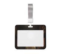 Woshuwo Porte-badge coulissant en plastique rigide pour carte de travail, porte-étiquette de nom pour infirmières, bureau
