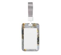 Woshuwo Porte-badge coulissant en plastique rigide pour carte de travail, porte-nom pour infirmières et bureau