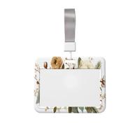 Woshuwo Porte-badge coulissant en plastique rigide pour cartes de travail, porte-badge, porte-nom pour infirmières, bureau