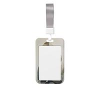 Woshuwo Porte-badge coulissant moderne et minimaliste A Gorilla en plastique rigide pour cartes de travail pour infirmières et bureau