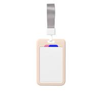 Woshuwo Porte-badge coulissant simple en plastique rigide pour smartphone