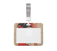 Woshuwo Porte-badge coulissant vintage en plastique rigide avec tête de mort et chapeau de sorcière pour infirmières et bureau