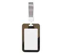 Woshuwo Porte-badge en plastique rigide avec cygne noir classique gothique pour infirmières et bureau