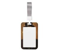 Woshuwo Porte-badge en plastique rigide avec inscription Golden Retriever As A Gentleman - Pour infirmières et bureaux