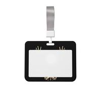 Woshuwo Porte-badge en plastique rigide avec inscription « Squeleton is Waving Its Hands » - Pour infirmières et bureaux