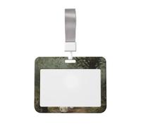 Woshuwo Porte-badge en plastique rigide avec inscription « Three Ghosts Walking in The Woods » - Pour infirmières et bureaux