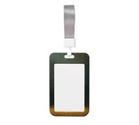 Woshuwo Porte-badge en plastique rigide avec motif citrouille sur une balançoire pour infirmières ou bureau