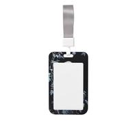 Woshuwo Porte-badge en plastique rigide avec motif squelette de vigne et feuilles pour infirmières ou bureau