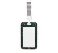 Woshuwo Porte-badge en plastique rigide avec motif tête de mort humaine en relief doré gothique victorien pour infirmières et bureau