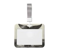 Woshuwo Porte-badge en plastique rigide avec queue de baleine pour infirmières et bureau