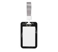 Woshuwo Porte-badge en plastique rigide en forme de cœur humain coulissant en métal pour infirmières et bureau