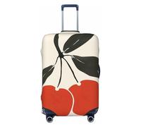 Woshuwo Red Cherries Housse de bagage élastique minimaliste bohème anti-poussière et résistante aux rayures pour valises de 55,9 à 61 cm
