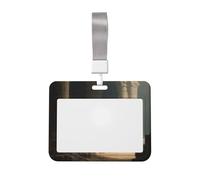 Woshuwo Red Dragon Within A Stone Amphitheatre Porte-badge coulissant en plastique rigide pour cartes de travail pour infirmières et bureau