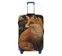 Woshuwo Red Fox Housse de protection élastique pour valise, résistante à la poussière et aux rayures pour valises de 55,9 à 61 cm