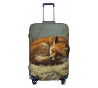 Woshuwo Red Fox Housse de protection élastique pour valise, résistante à la poussière et aux rayures pour valises de 55,9 à 61 cm
