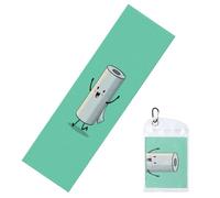 Woshuwo Rouleau de papier toilette Happy Cartoon Serviettes rafraîchissantes pour le cou et le visage 101,6 x 30,5 cm Chiffon de sudation frais doux et respirant Serviette glacée pour le sport, le
