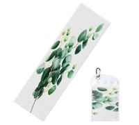 Woshuwo Serviettes de refroidissement botaniques pour le cou et le visage - 101,6 x 30,5 cm - Serviette de refroidissement douce et respirante pour le sport, le yoga, le golf, la salle de sport