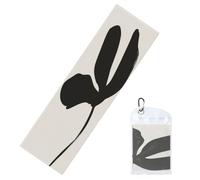 Woshuwo Serviettes de refroidissement minimalistes noires pour le cou et le visage - 101,6 x 30,5 cm - Serviette douce et respirante pour le sport, le yoga, le golf, la salle de sport