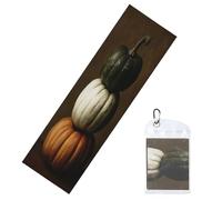 Woshuwo Serviettes de refroidissement vintage à trois citrouilles empilées pour le cou et le visage 101,6 x 30,5 cm - Serviette de glace douce et respirante pour le sport, le yoga, le golf, la salle
