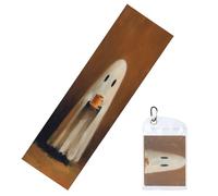 Woshuwo Serviettes rafraîchissantes vintage avec motif fantôme tenant une tasse de café pour le cou et le visage 101,6 x 30,5 cm Cool Sweat Rags doux et respirant Chill Ice Towel pour le sport, le