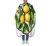Woshuwo Tablier de coupe de cheveux en branches de citronnier, tablier de barbier pour adulte