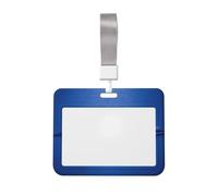 Woshuwo Tiger After Blue Wall Porte-badge coulissant minimaliste en plastique rigide pour cartes de travail pour infirmières et bureau