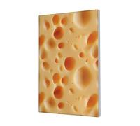 Woshuwo Toile murale avec trous de fromage - Impression esthétique - Peinture pour dortoir, chambre à coucher, salon - 30 x 45 cm - Encadrée