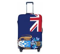 Woshuwo Tristan Da Cunha Housse de bagage de voyage élastique anti-poussière et résistante aux rayures pour valises 55,9 à 61 cm