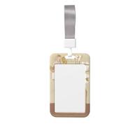 Woshuwo Vases de fleurs minimalistes d'art japonais coulissants en plastique dur pour cartes de travail, porte-badge, porte-nom pour infirmières, bureau