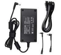 WoskjXas 180W Chargeur pour MSI GF62 GF63 GF65 GF75 GS63 GS65 GS66 GS73 GS40 GS43 GS75 GE62 GE70 GE72 GL72 AC Adaptateur Secteur avec 2 Autres Connecteurs