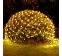 WoskjXas Guirlande Lumineuse Filet, 198LEDs 2 x 3M, 8 Modes Lumières, IP65 Étanche, Intérieur Extérieur pour Jardin de Balcon