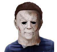 WoskjXas Masque de Michael Myers - Halloween Horreur Latex Effrayant pour Cosplay - Masque de Tueur pour Adultes